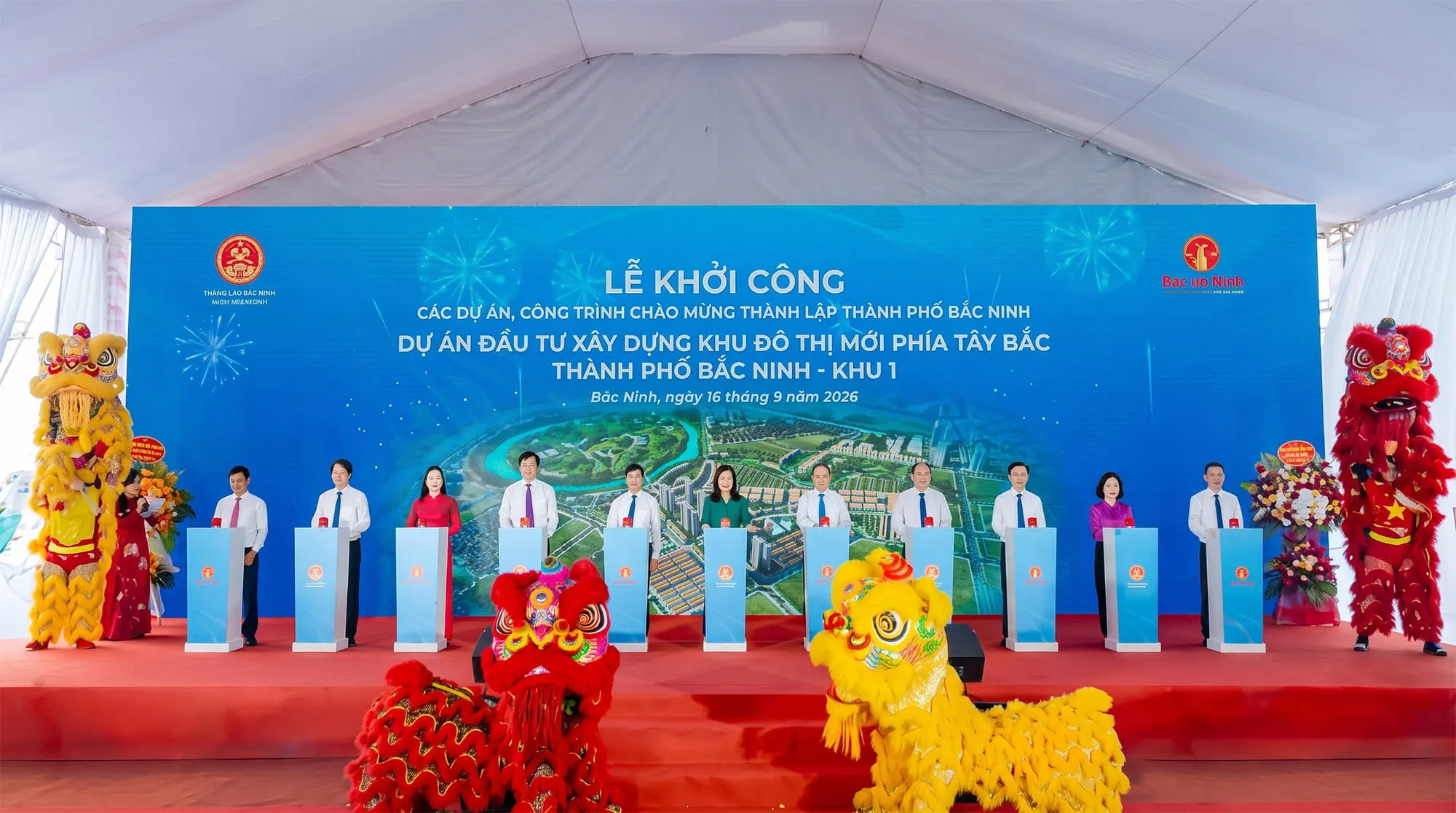 Dự án Đầu tư xây dựng Khu đô thị mới phía Tây Bắc thành phố Bắc Ninh - Khu 1, hay Vinhomes Bắc Hồng chính thức khởi công