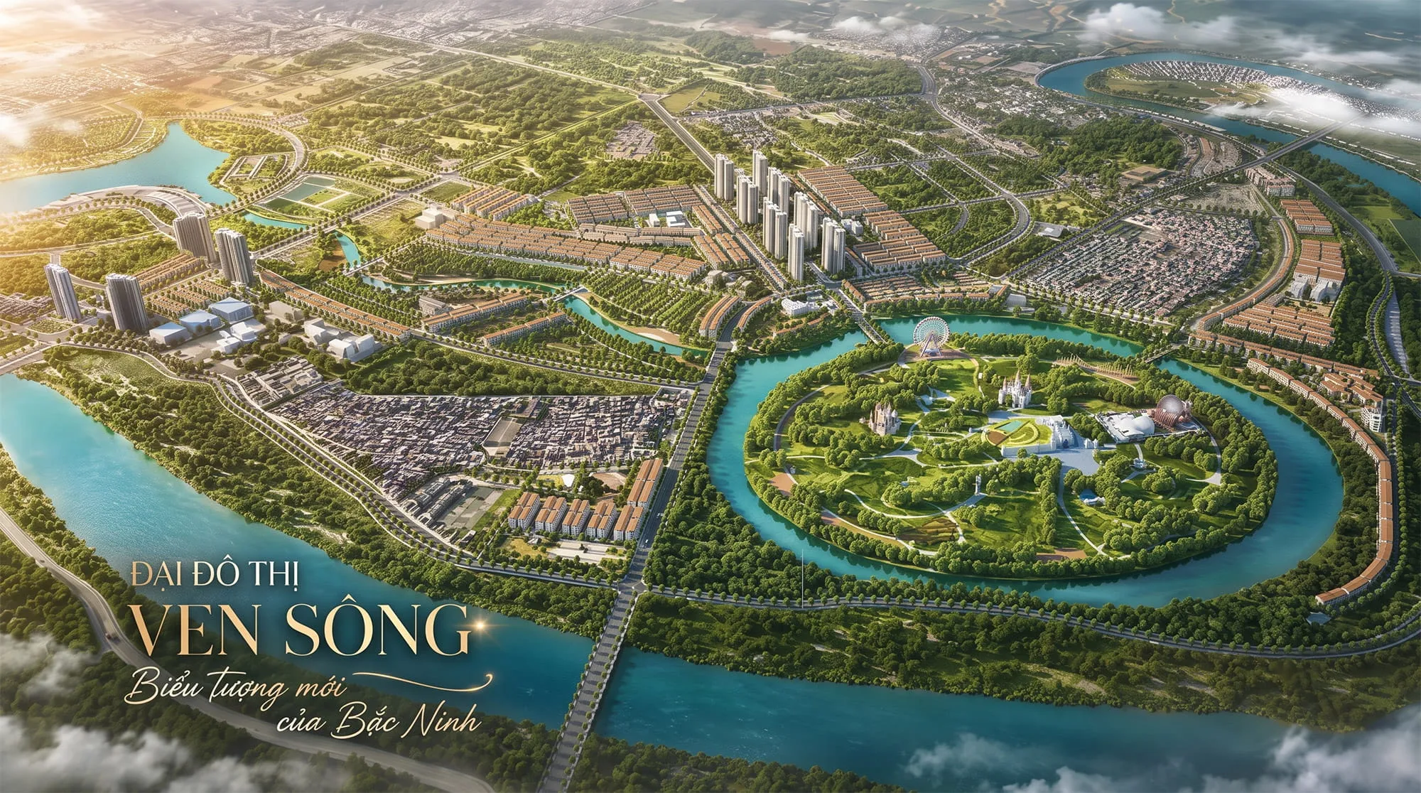 Phối cảnh tổng thể đại đô thị sinh thái Vinhomes Bắc Hồng Bắc Ninh