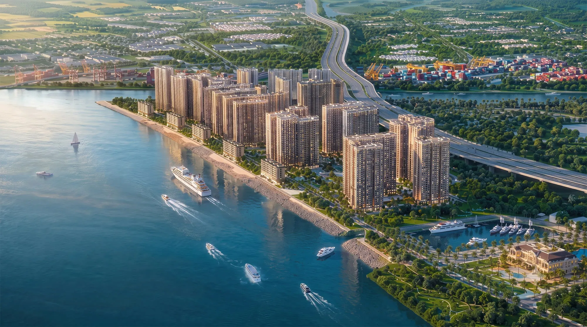 Phối cảnh tòa căn hộ chung cư Vinhomes Bắc Hồng
